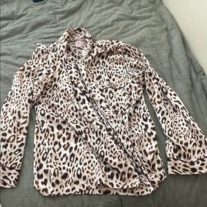Leopard Print Long Sleeve pjs